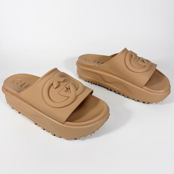 Gucci Interlocking G Platform Slide Sandal - Women’s 11 - Picture 3 of 7